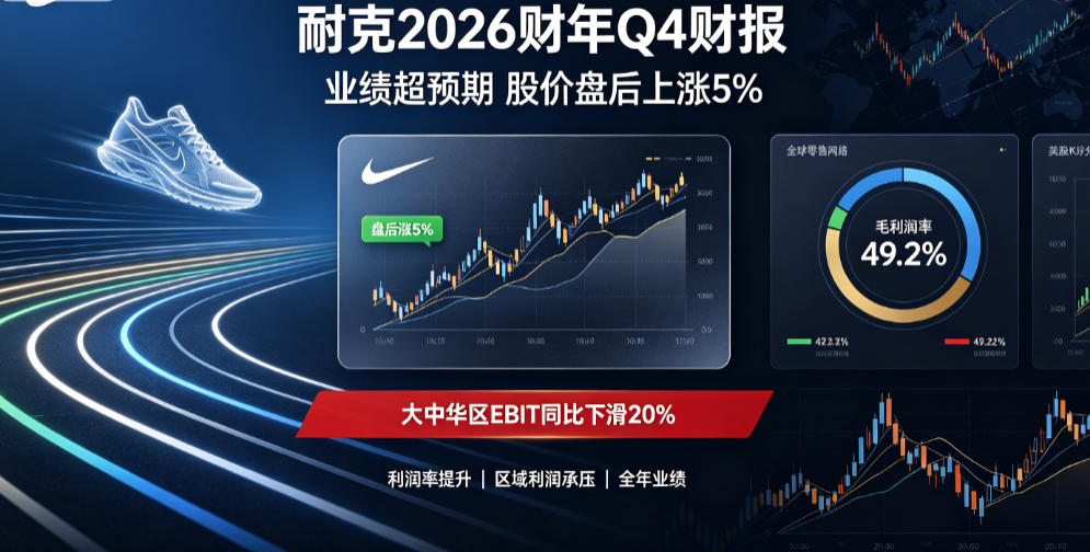 耐克2026财年财报超预期，毛利率创新高但大中华区承压